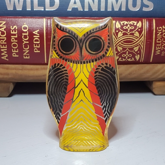 Other - SOLD▪Vtg Abraham Palatnik Lucite Op Art Owl Figure
